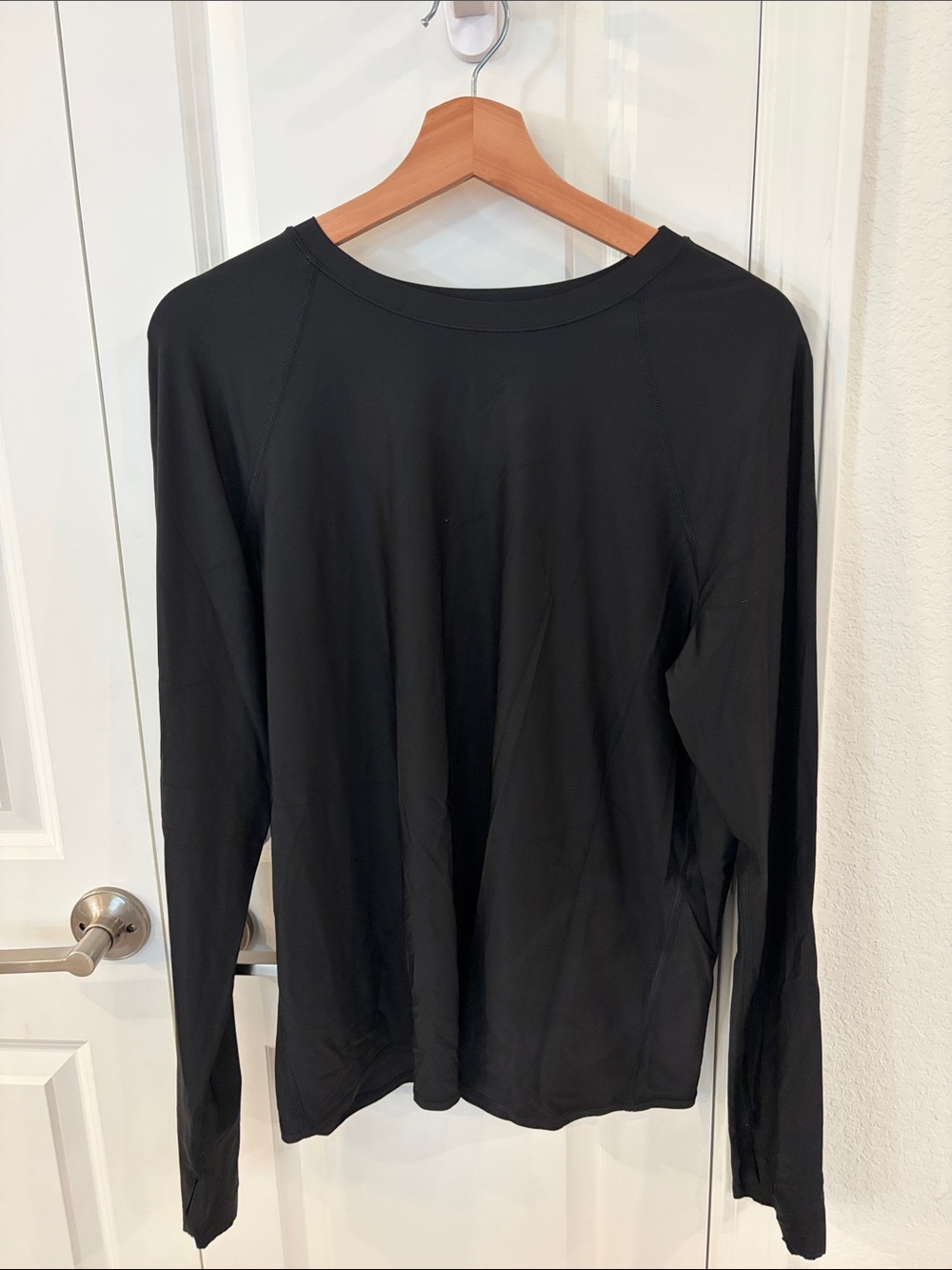 lululemon athletica Black Crewneck Long Sleeve Top